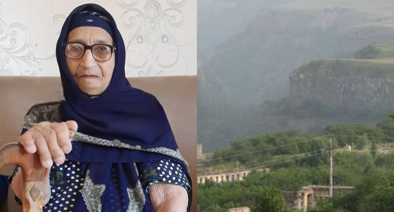 113 yaşlı&nbsp;Xeyrənisə nənə də Kəlbəcərə&nbsp;QAYIDIR