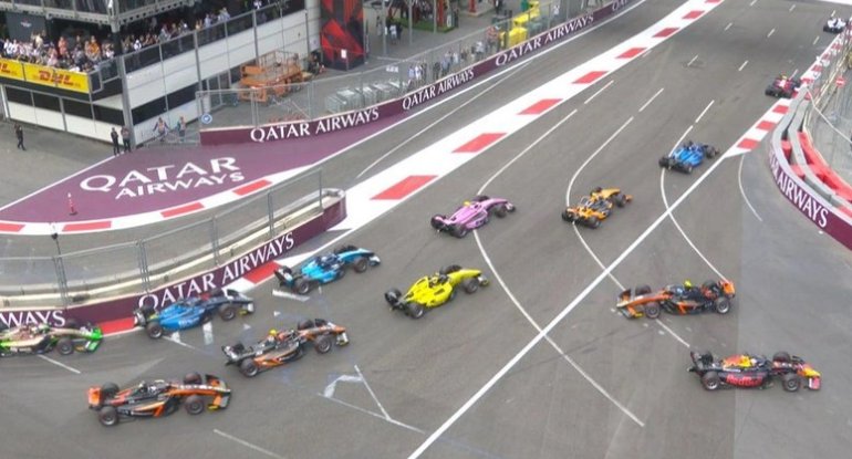 "Formula 2": Beş pilot Bakıdakı sprint yarışında mübarizəni dayandırıb
