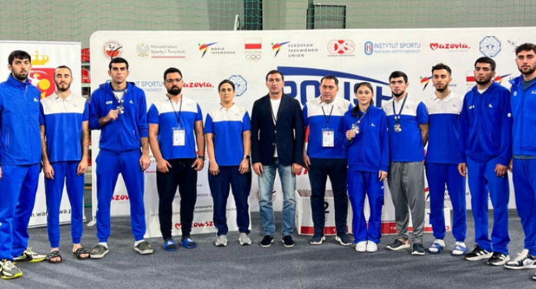 Azərbaycan taekvondoçuları Polşada 3 medal qazanıblar