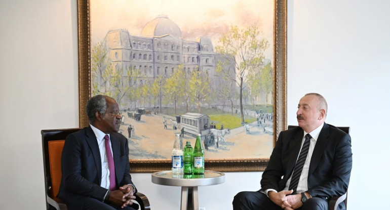 İlham Əliyev "Global Infrastructure Partners" şirkətinin təsisçisi ilə görüşüb