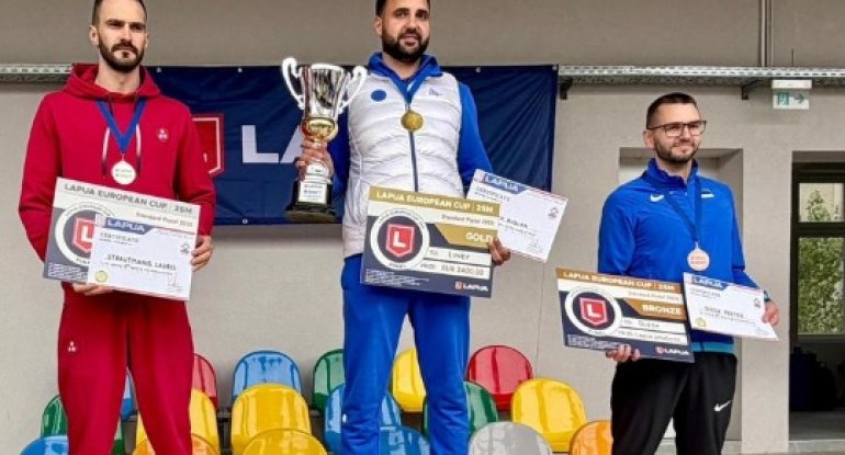 Azərbaycan atıcısı Avropa Kubokunda qızıl medal qazanıb