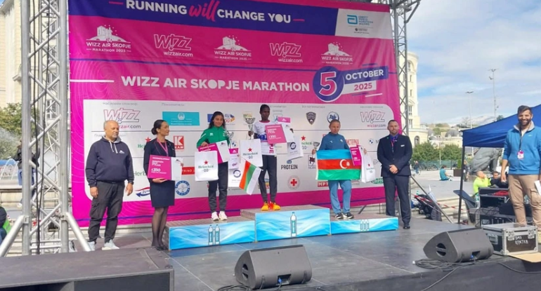 Azərbaycan atleti Makedoniyada beynəlxalq yarışda gümüş medal qazanıb