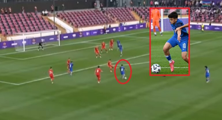 15 yaşlı Əlidən Rusiyanın qapısına fantastik qol - VİDEO