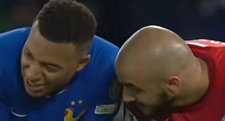 Yığmamızın futbolçusu Elvin Bədəlov Kilian Mbappeyə oyun zamanı nə deyib? - VİDEO