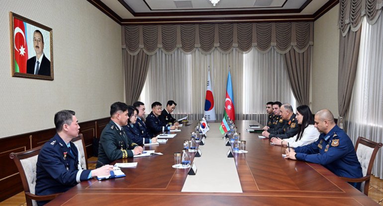 Azərbaycan və Koreya hərbi əməkdaşlığı müzakirə olunub - FOTO