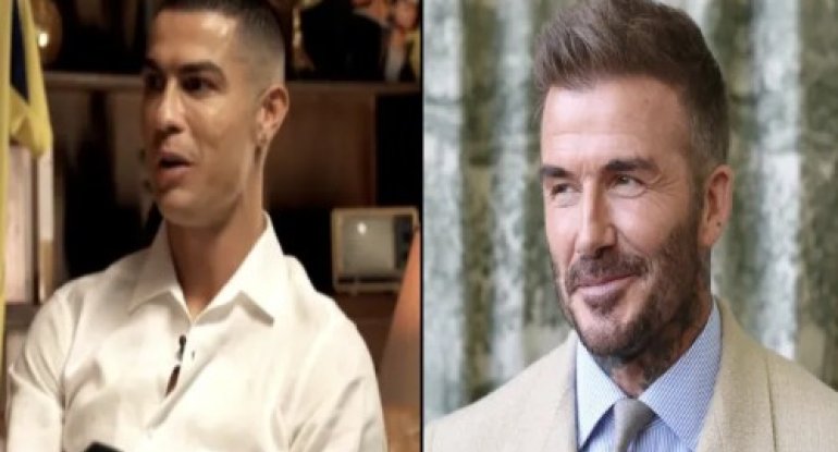 Ronaldo Bekhemdən daha yaraşıqlı olduğuna əmindir
