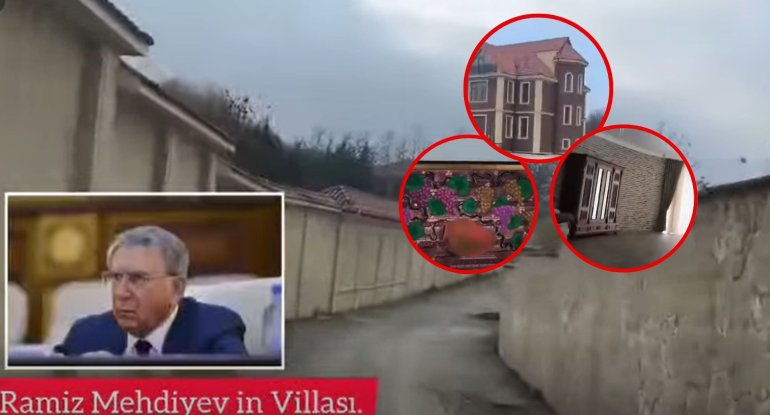 Ramiz Mehdiyevin villası içəridən çəkildi&nbsp;- VİDEO