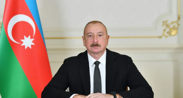 İlham Əliyev beynəlxalq konfransın iştirakçılarına müraciət edib