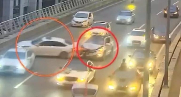 Toy karvanındakı şounun nəticəsi qəza ilə bitdi - ANBAAN GÖRÜNTÜ