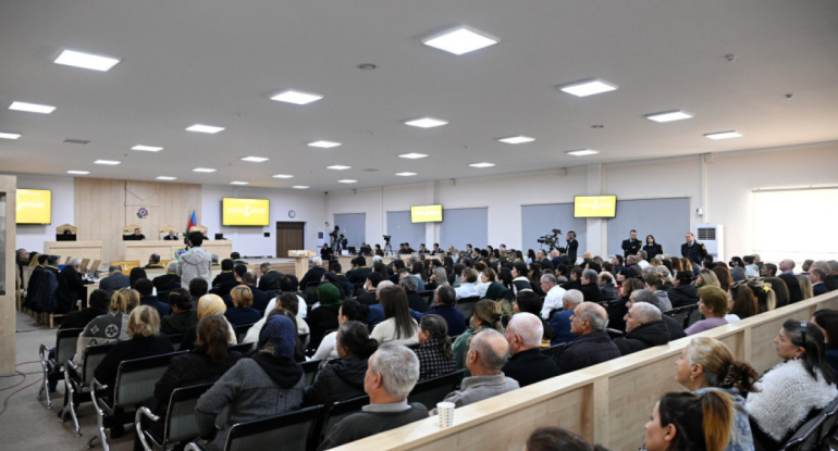 Ermənistan vətəndaşlarının məhkəməsi təqsirləndirilən şəxslərin son söz çıxışları ilə davam etdirilib