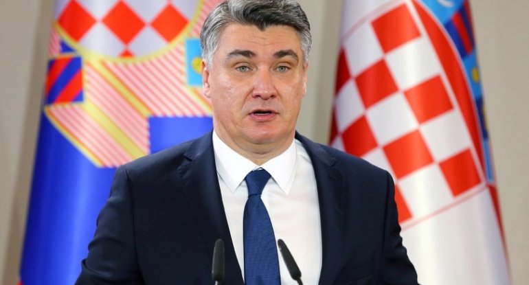 Xorvatiya Prezidenti İlham Əliyevi təbrik edib