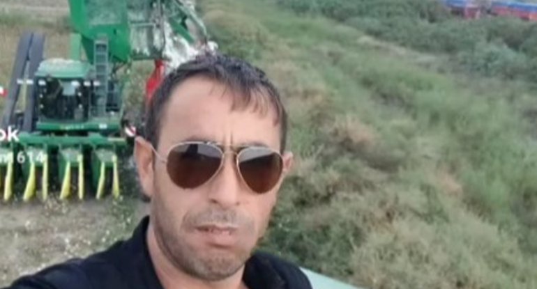 Faciəli şəkildə ölən kombaynçının&nbsp;- Fotosu