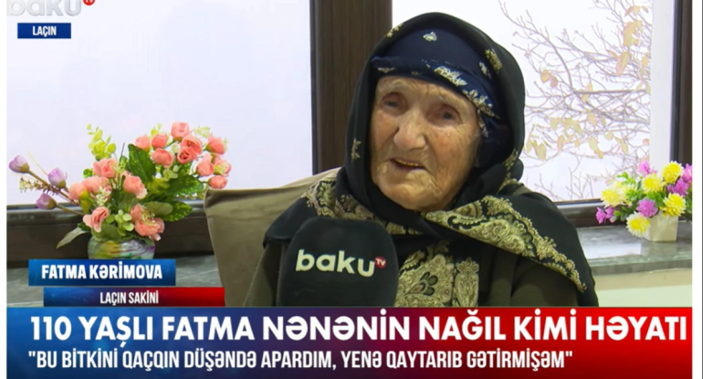 Laçından olan 110 yaşlı Fatma nənənin nağıl kimi həyat hekayəsi - VİDEO