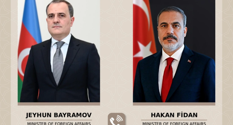 Ceyhun Bayramov Hakan Fidanla regiondakı təhlükəsizlik vəziyyəti müzakirə ediblər