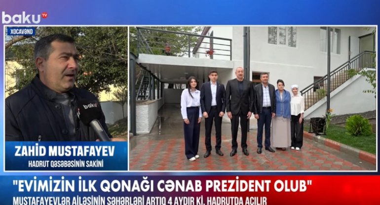 Hadrut sakini: "Burada normal həyat tərzi üçün nə lazımdırsa, təmin olunub" - VİDEO