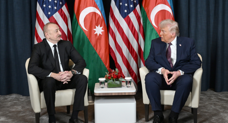 İlham Əliyevin ABŞ Prezidenti Donald Trampla görüşü keçirilib - YENİLƏNİB