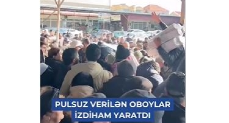 Pulsuz "oboy" izdihamı - Xırdalanda gərgin anlar - Video &nbsp;