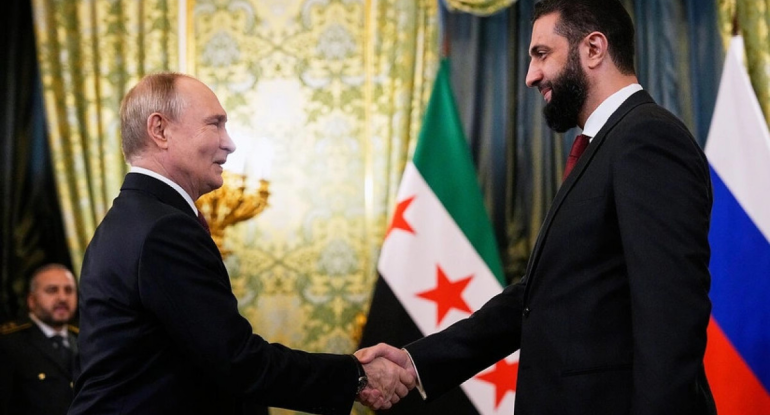 Putin və əl-Şaraa sabah Moskvada görüşəcək