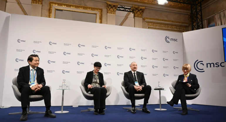 İlham Əliyev Münxendə Trans-Xəzər əməkdaşlığına dair panel iclasda iştirak edib - YENİLƏNİB
