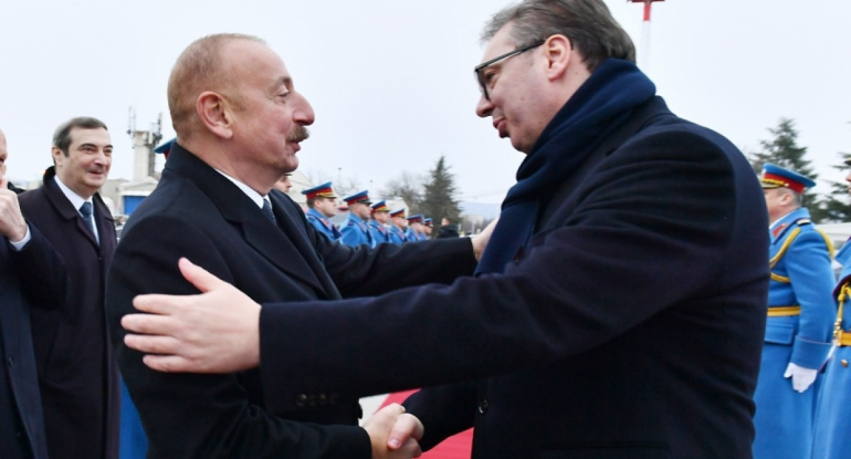 Prezident İlham Əliyev Serbiyaya rəsmi səfərə gedib - YENİLƏNİB