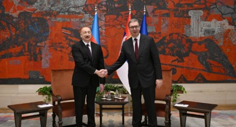 İlham Əliyev Aleksandar Vuçiçlə görüşü ilə bağlı paylaşım edib