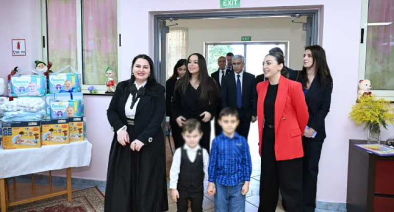 Leyla Əliyeva Tiranada uşaq evini və "Mother Teresa" Universitet Xəstəxana Mərkəzini ziyarət edib