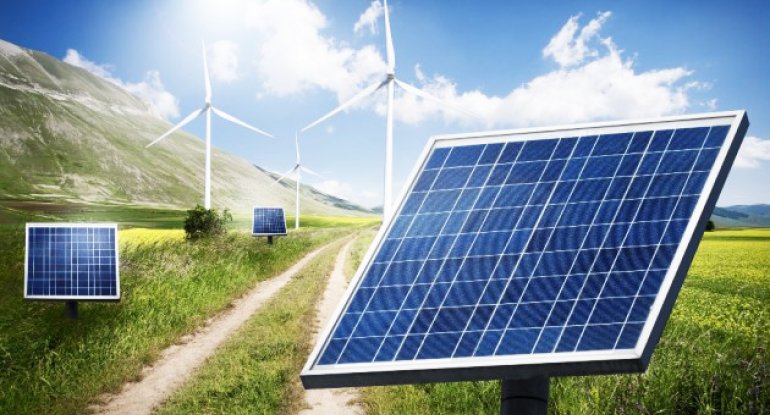 Azərbaycanda günəş və külək enerjisi istehsalı artıb