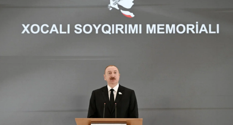 İlham Əliyev: Xocalı soyqırımını törədən cinayətkarlar məhkəmə qarşısında cavab verdilər