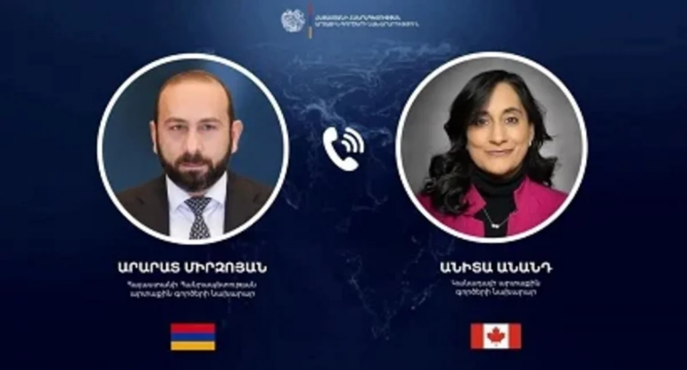 Ermənistan və Kanada XİN rəhbərləri Yaxın Şərqdəki gərginliyi müzakirə ediblər