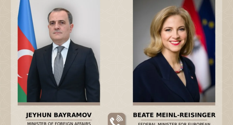 Azərbaycanın XİN başçısı avstriyalı naziri İranın dron hücumu barədə məlumatlandırıb