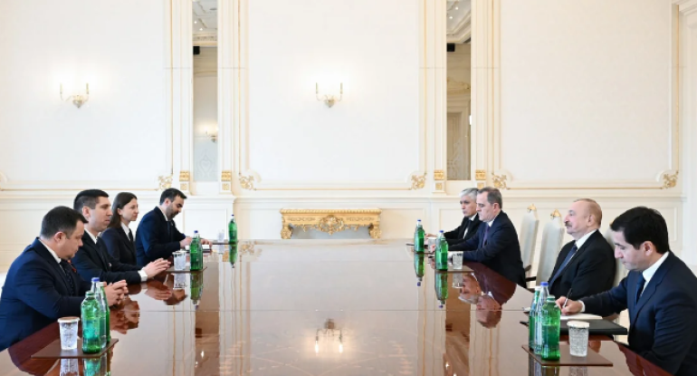 İlham Əliyev Moldovanın Baş nazirinin müavinini qəbul edib