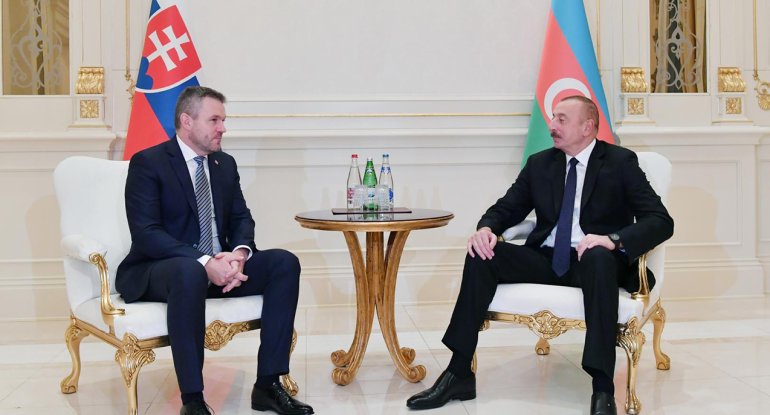 İlham Əliyev Slovakiya Prezidentinə mövqeyinə görə təşəkkür etdi