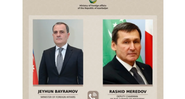 Ceyhun Bayramov türkmənistanlı həmkarı ilə İranın Naxçıvana dron hücumlarını müzakirə edib