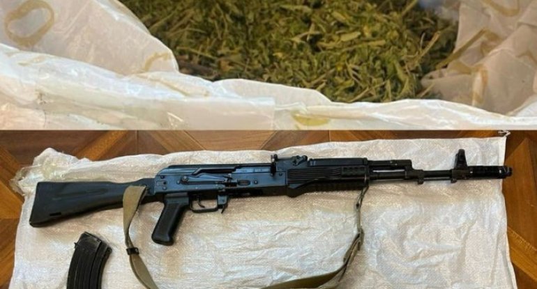Salyanda 63 yaşlı kişidən avtomat və narkotik aşkarlanıb
