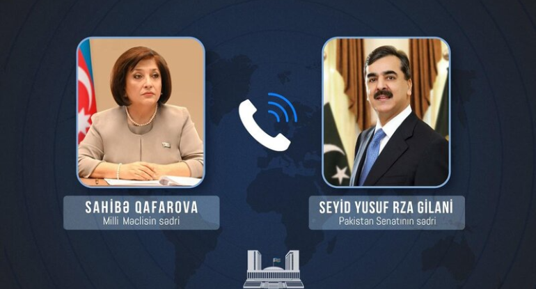 Pakistan Senatının sədri Sahibə Qafarovaya zəng edib