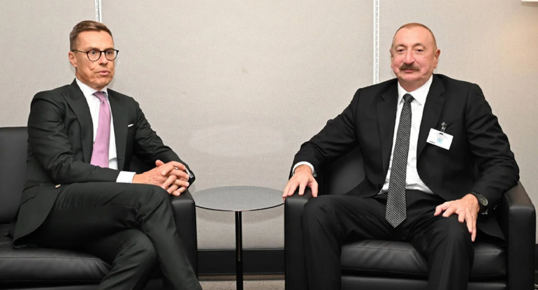 Finlandiya Prezidenti Azərbaycana dəstəyini ifadə edib