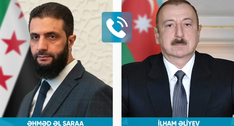 Əhməd Əl Şaraa Prezident İlham Əliyevə zəng edib