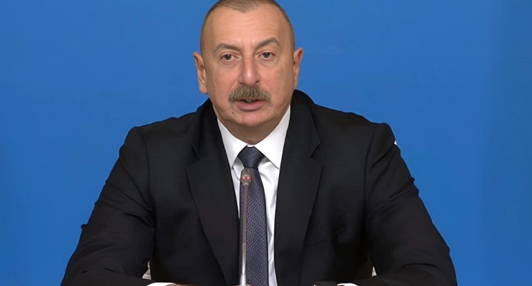 Prezident İlham Əliyev dünyada neftin qiymətindəki artıma toxunub