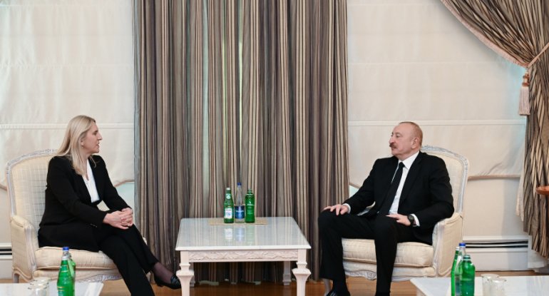 Prezident İlham Əliyev Bosniya və Herseqovina Rəyasət Heyətinin üzvü ilə görüşüb