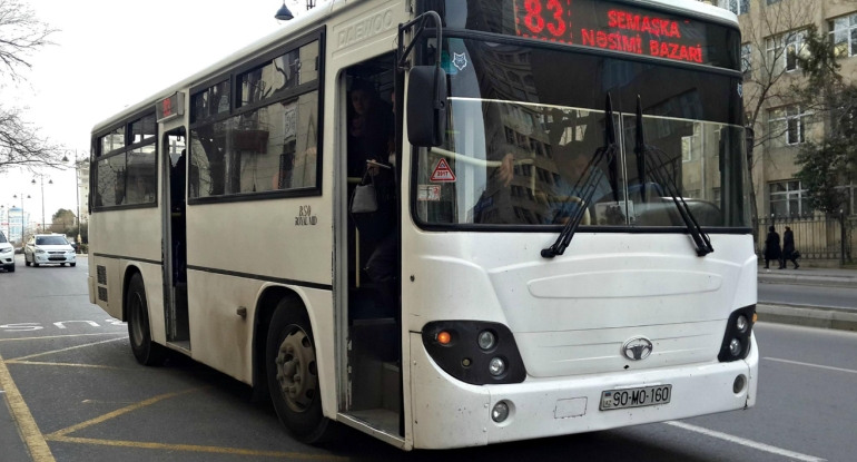 Sabahdan bu avtobusun hərəkət sxemi dəyişdirilir