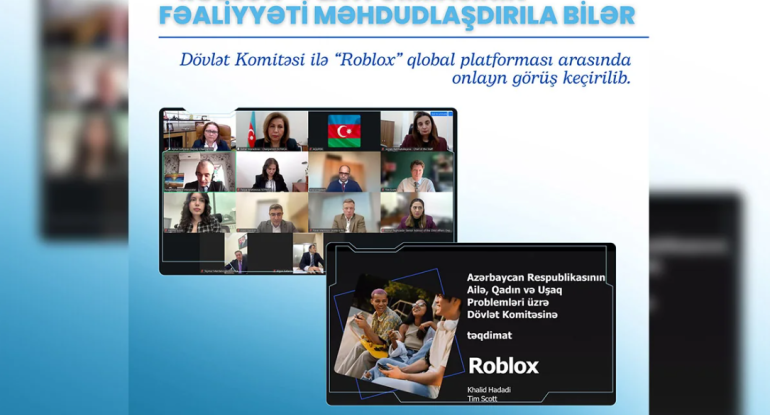 Azərbaycanda "Roblox" platformasının fəaliyyəti məhdudlaşdırıla bilər