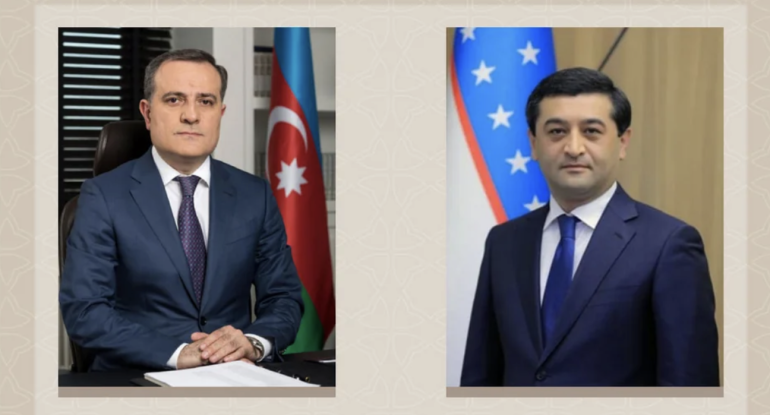 Ceyhun Bayramov özbəkistanlı həmkarı ilə Yaxın Şərqdəki təhlükəsizliyi müzakirə edib