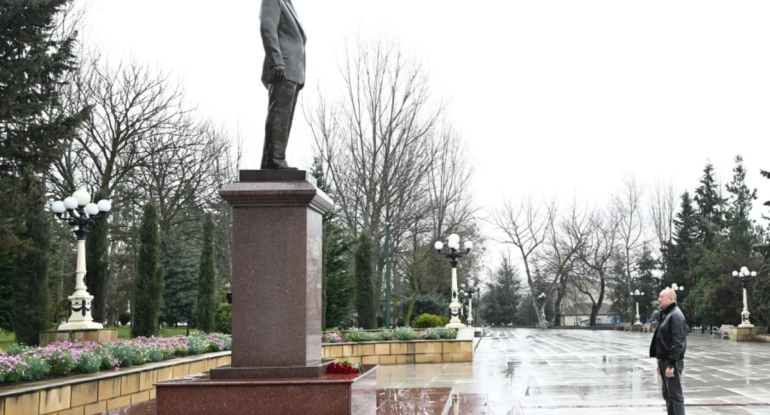 Prezident İlham Əliyev Şamaxı rayonuna səfər edib