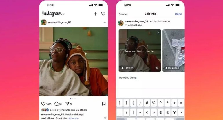 'Instagram' uzun müddətdir gözlənilən funksiyanı istifadəyə verdi