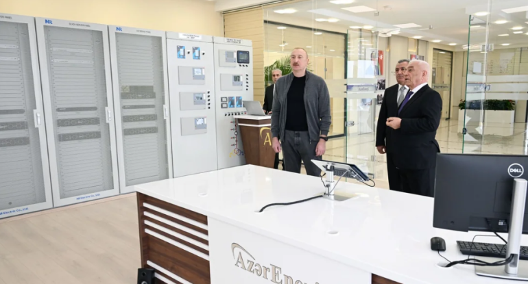 Prezident İlham Əliyev "Abşeron" Batareya Enerji Saxlanc Mərkəzinin açılışında iştirak edib
