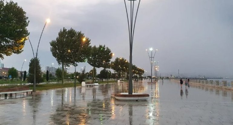 Bakıya intensiv yağış, dağlıq ərazilərə qar yağır - FAKTİKİ HAVA
