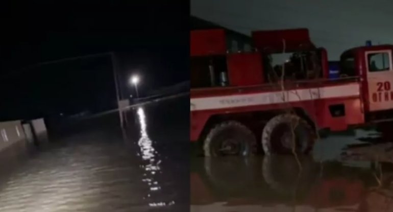 Dağıstanda bir kəndin sakinləri daşqın səbəbindən təxliyə edilib - VİDEO