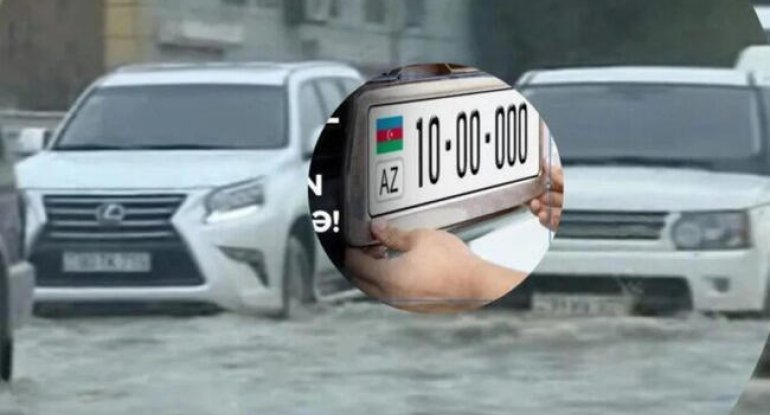 Yağışda avtomobil nömrəsi itənlər nə etsin?