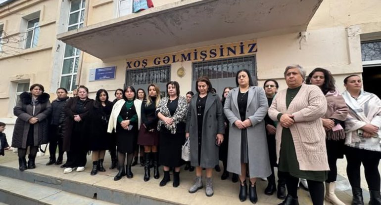 Məktəbin binasında çatlar yarandı&nbsp;- Tədris dayandırıldı