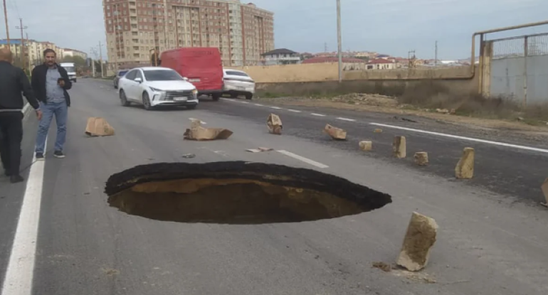 Masazırdakı "Zəngilan şəhərciyi"ndə yol niyə çöküb?